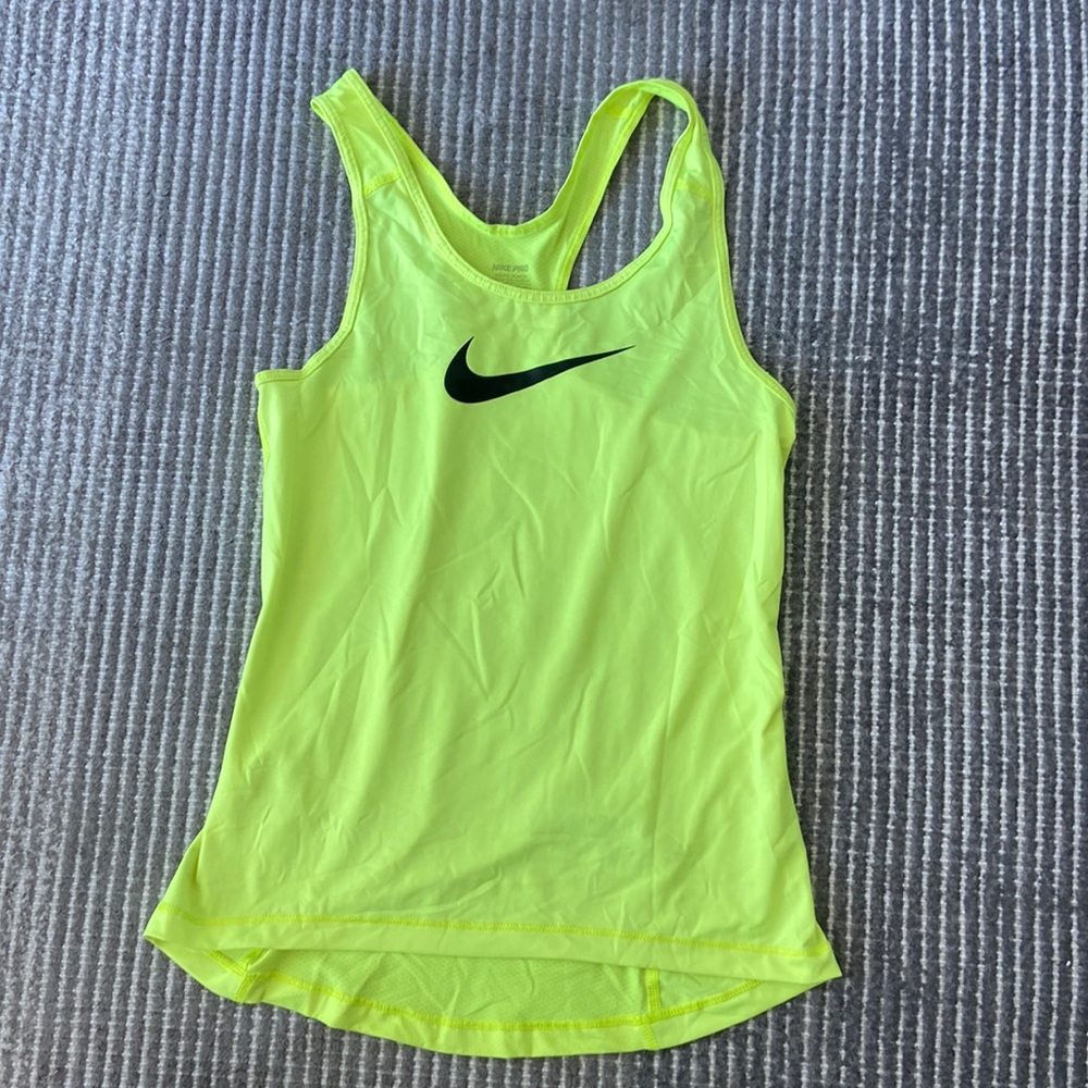 Neon Nike logo tank